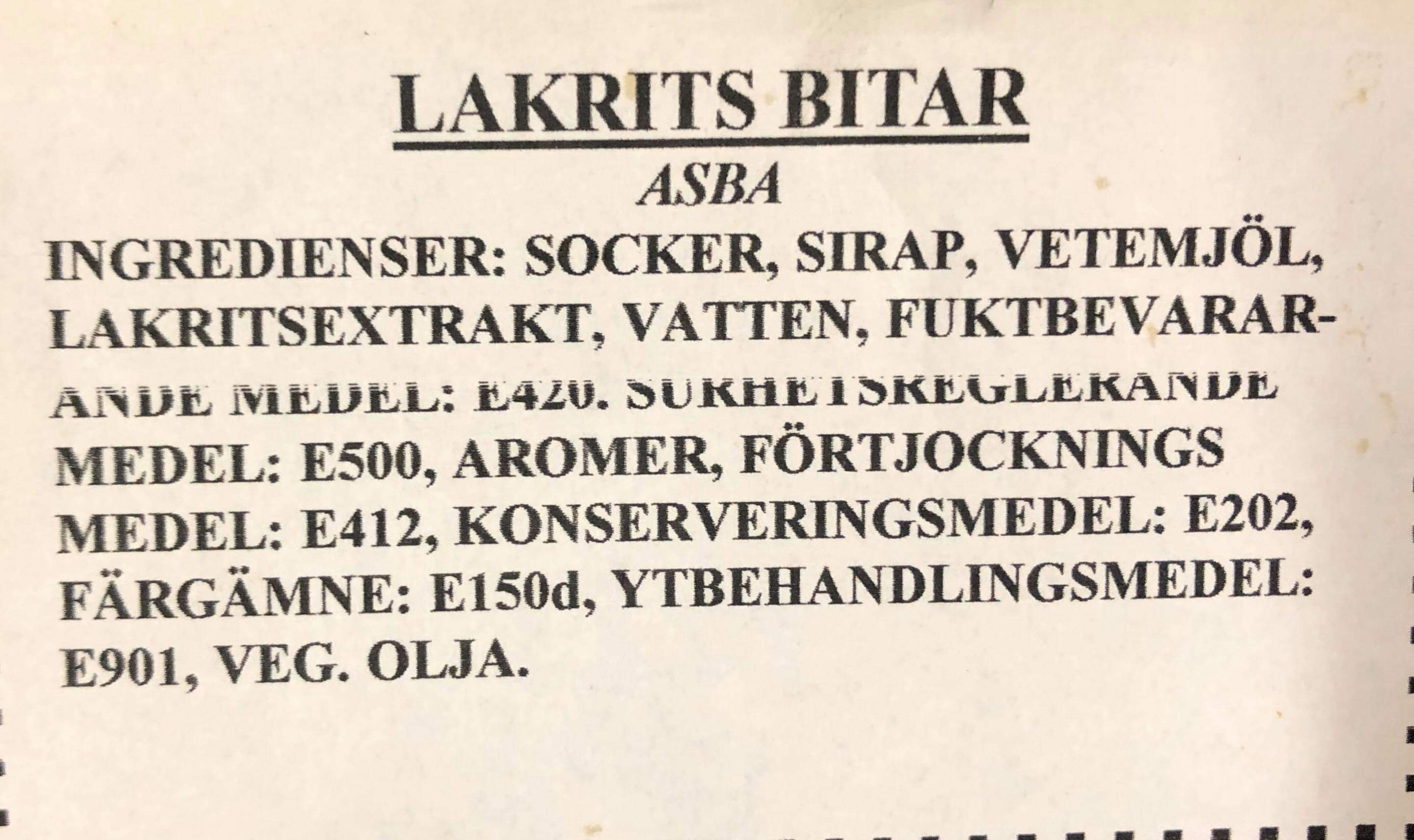 Lakrits bitar