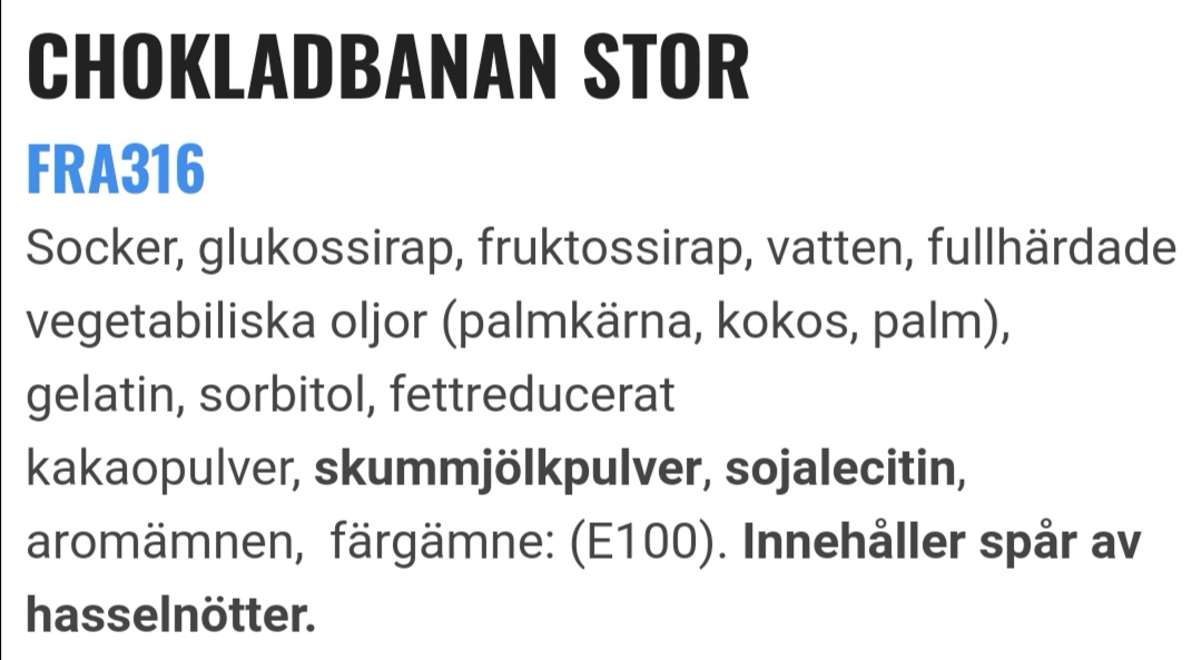 Chokladbanan stor
