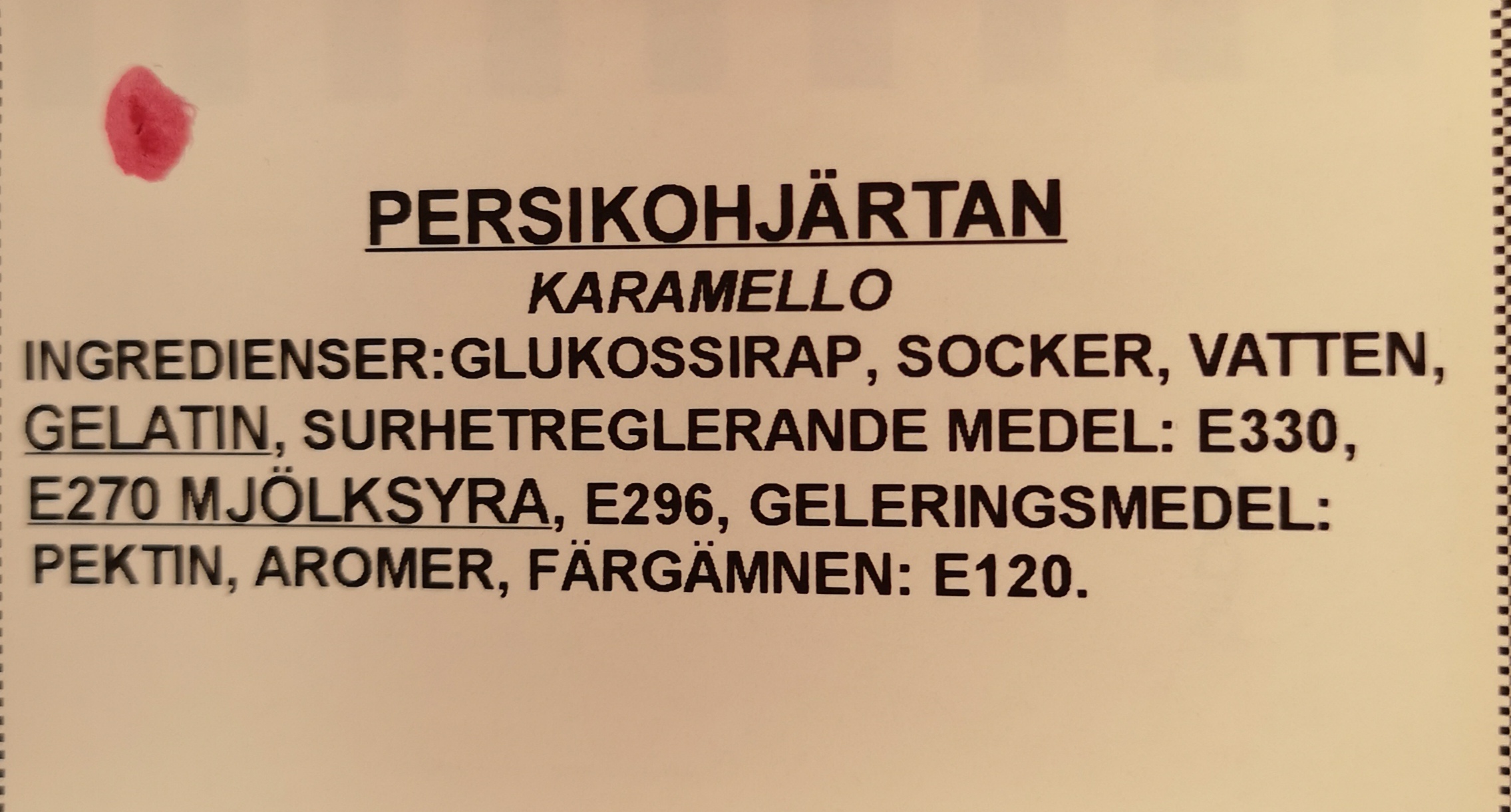 Persikohjrtan