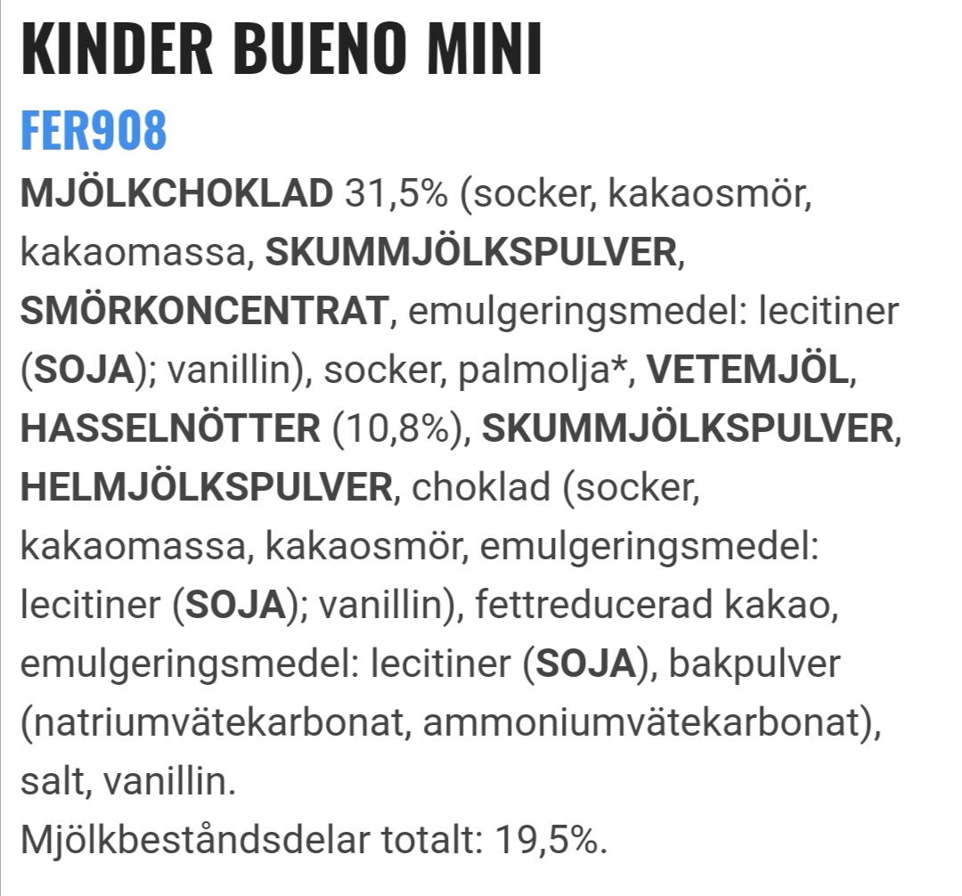 Kinder bueno mini