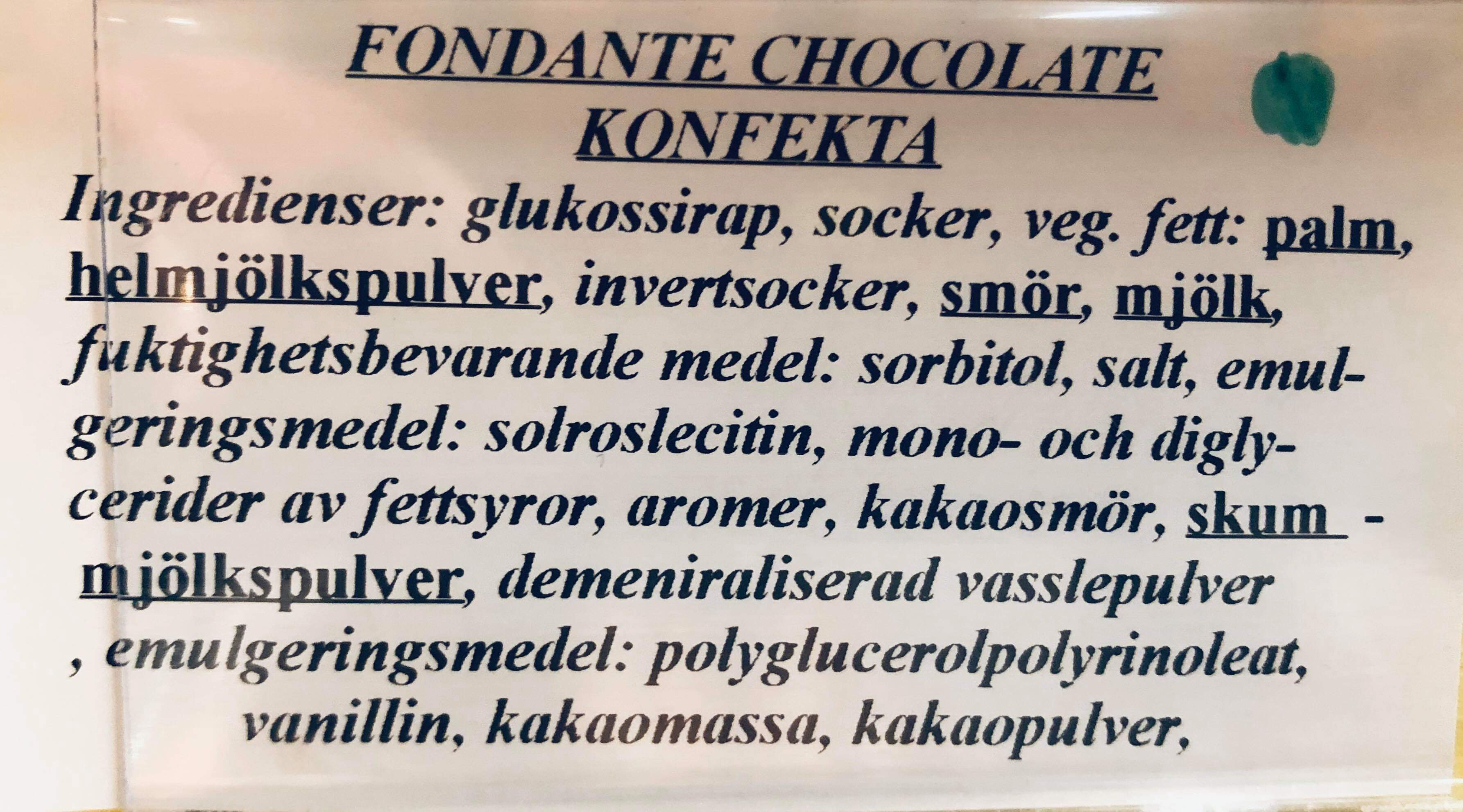 Fondante chocolate