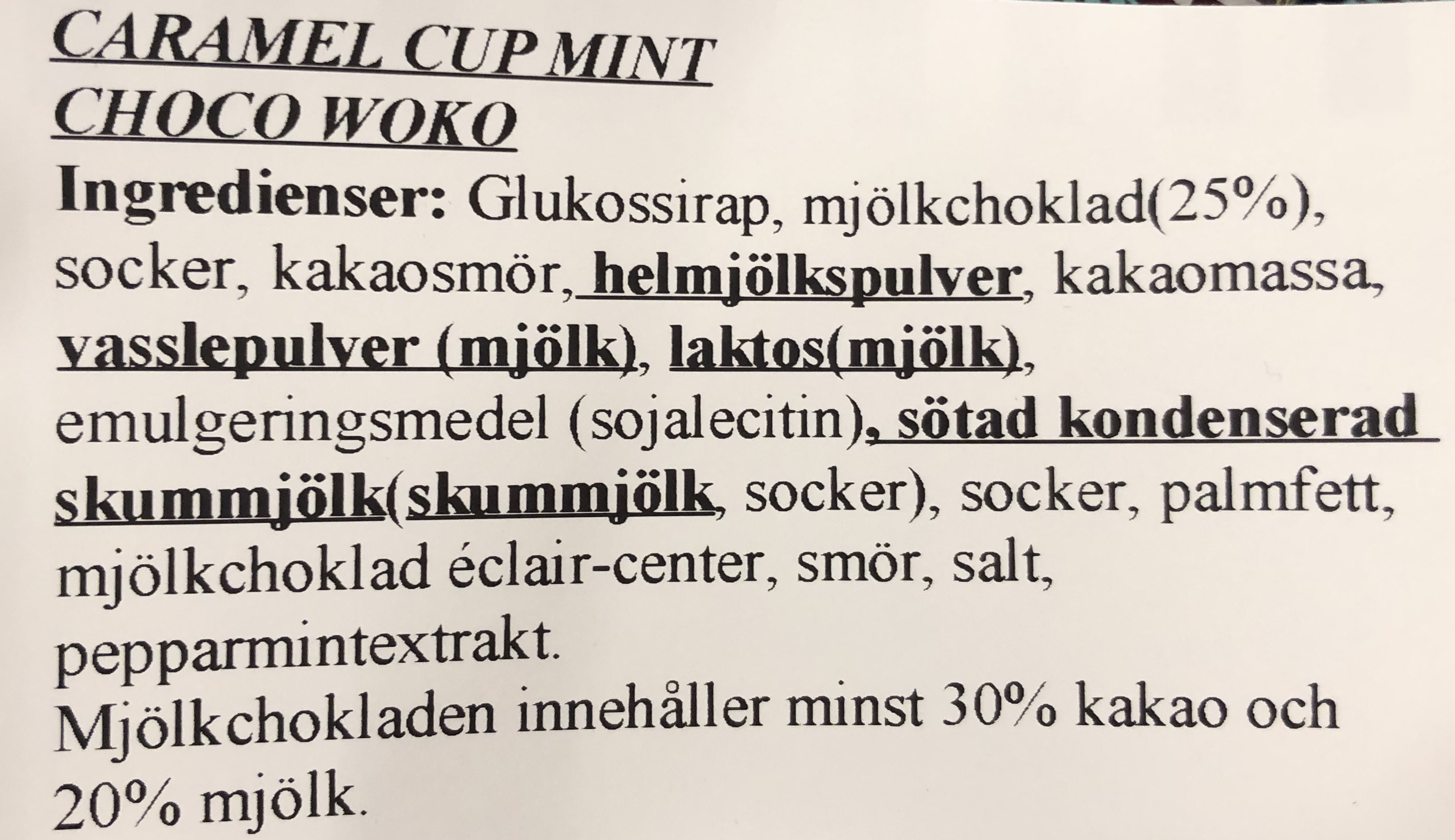 Caramelcup mint