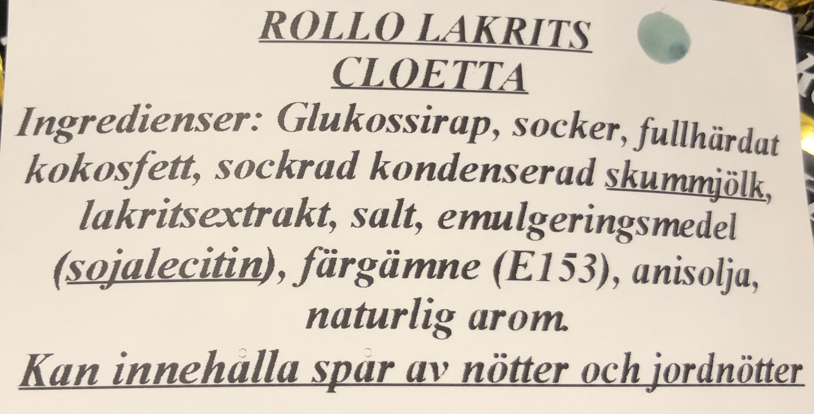 Rollo lakrits